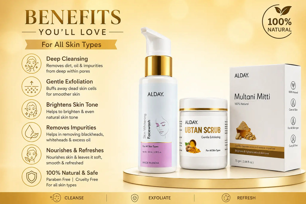 ALDAY Brightening Skin Care Kit – Cleanse, Exfoliate & Refresh ALDAY Beauty
